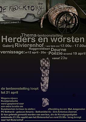 affiche expositie Herders en Worsten 2013