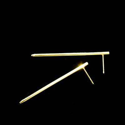 Gouden oorstekers, 4,5 cm lang